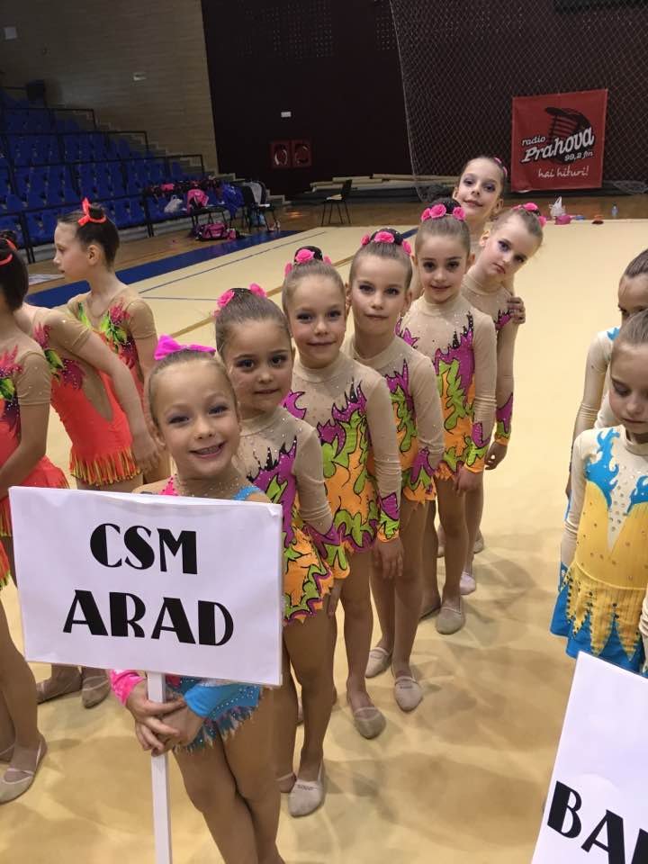 Medalii la Naţionalele de copii pentru gimnastica ritmică a CSM Arad