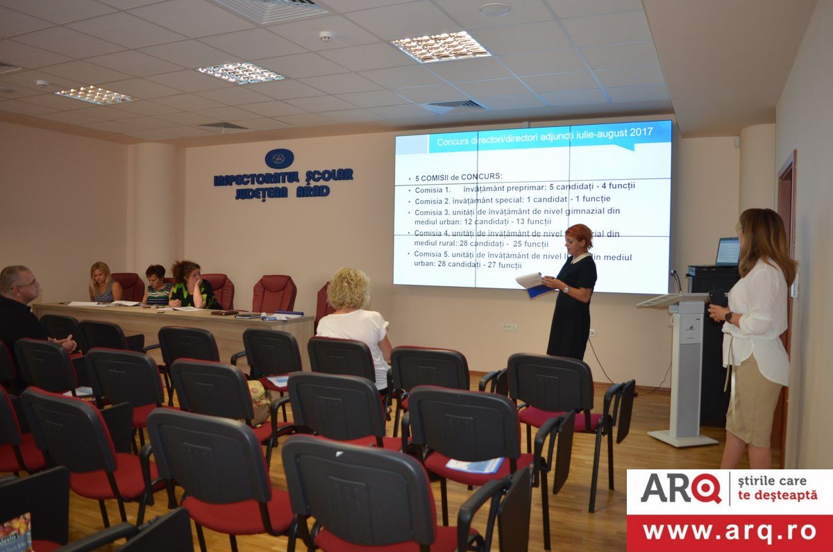 Concurs pentru ocuparea funcțiilor vacante de director/director adjunct din unitățile de învățământ preuniversitar din județul Arad