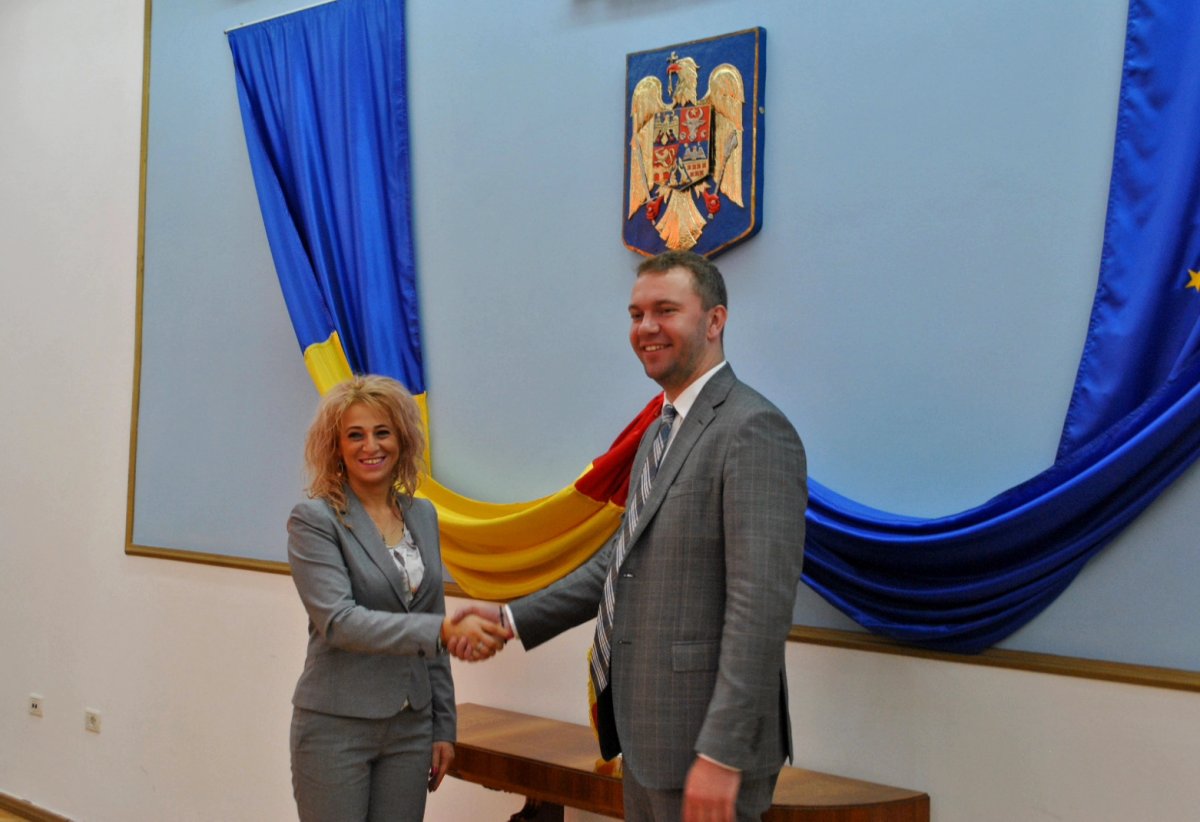 Doamna Prefect Florentina Horgea l-a primit pe Ambasadorul Ucrainei la București