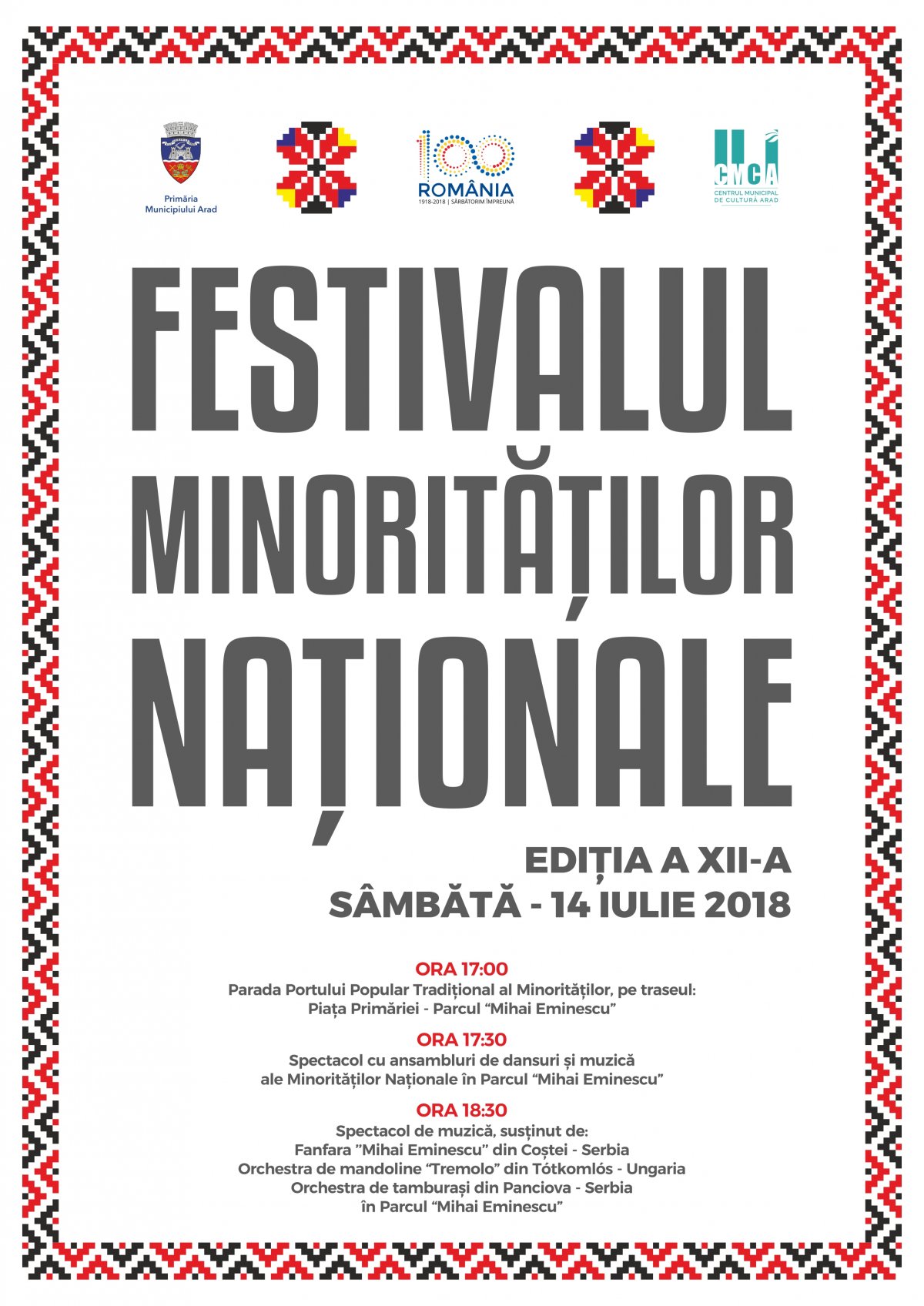 Festivalul Minorităţilor Naţionale la Arad, ediţia a XII-a