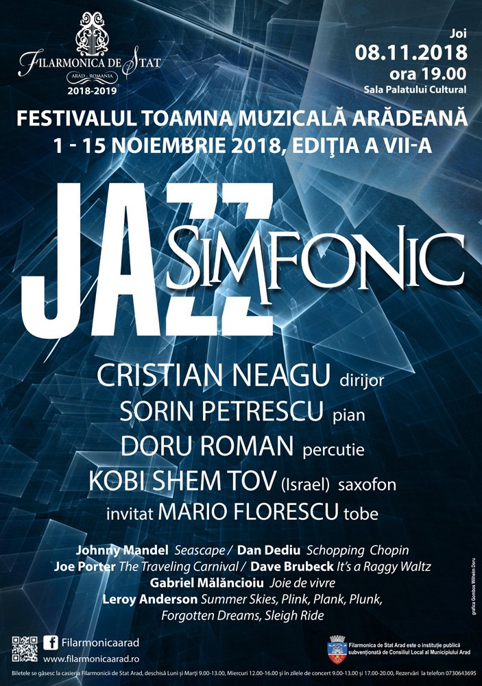 Jazz simfonic la Festivalul Toamnă Muzicală Arădeană