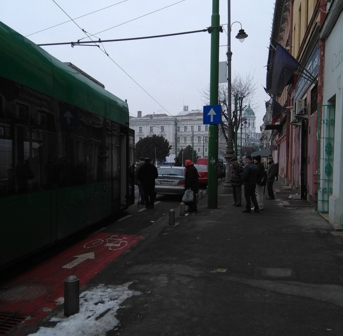 Un tramvai Imperio a fost blocat între Boul Roșu și Teatru
