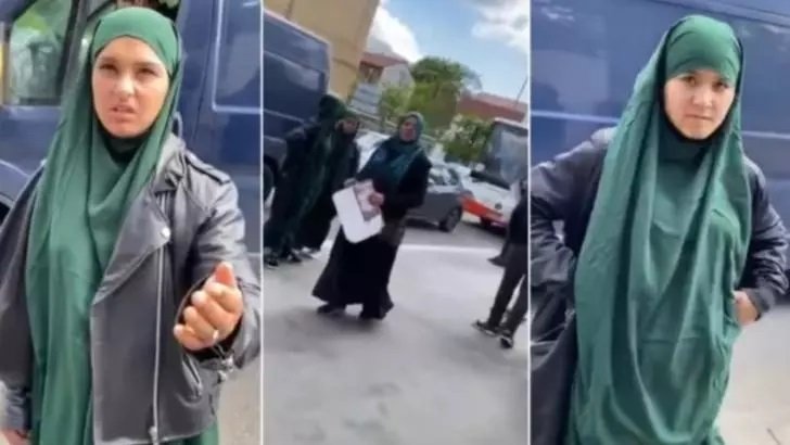 Scene REVOLTĂTOARE în Franța! Românce la cerșit, deghizate în femei afgane - IMAGINI incredibile
