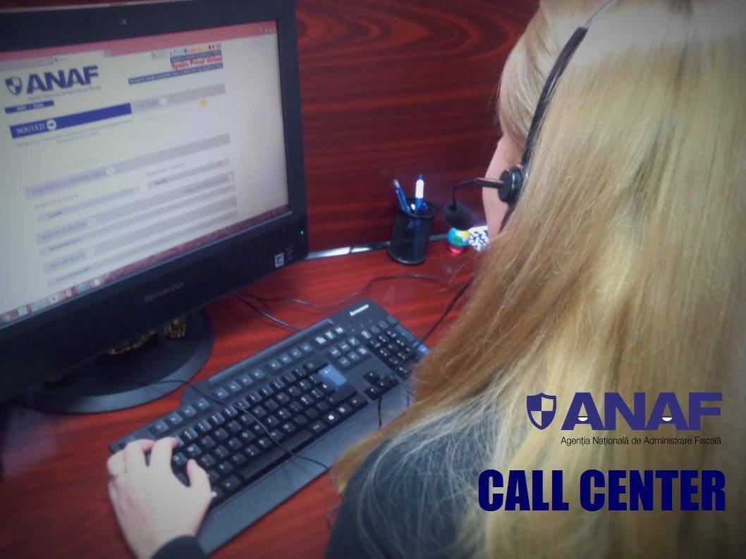 Aproape 100.000 de apeluri soluţionate de agenţii Call Center ai ANAF în primul trimestru
