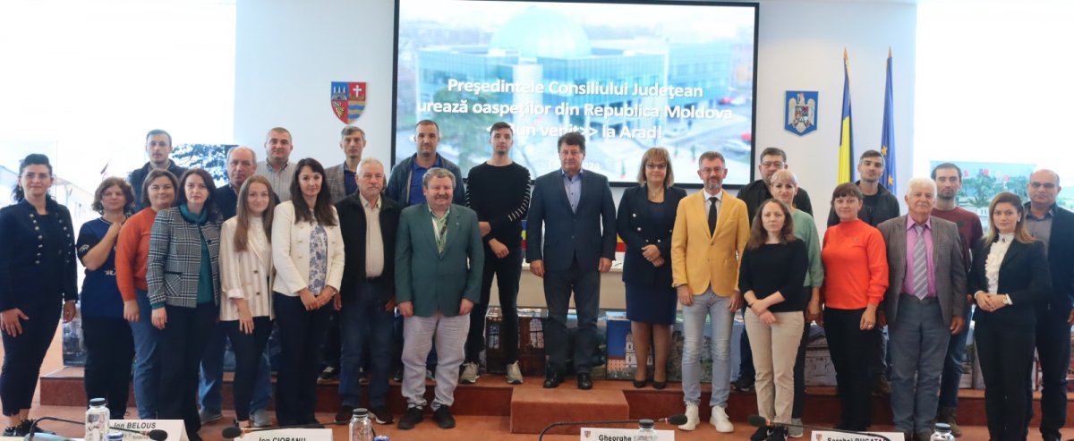Delegație din Moldova, în vizită la Arad (FOTO)