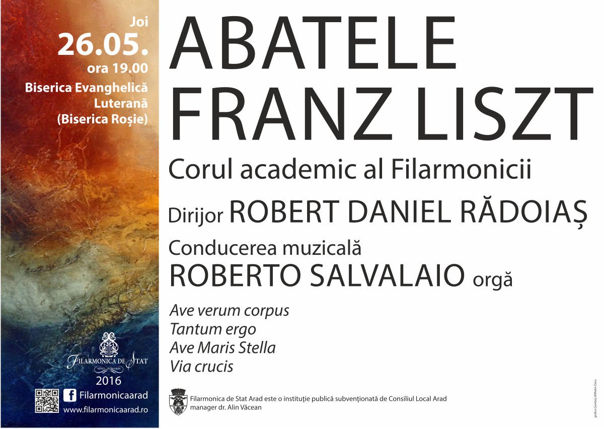 Corul Academic și maestrul Roberto Salvalaio (orgă) vă propun un concert de excepție, în Biserica Roșie