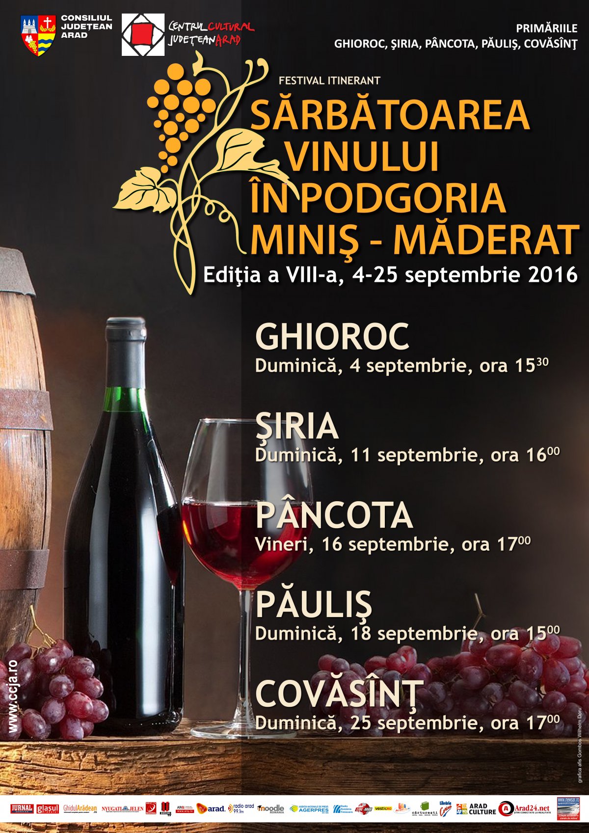 „Sărbătoarea Vinului în Podgorie” – la a VIII-a ediție