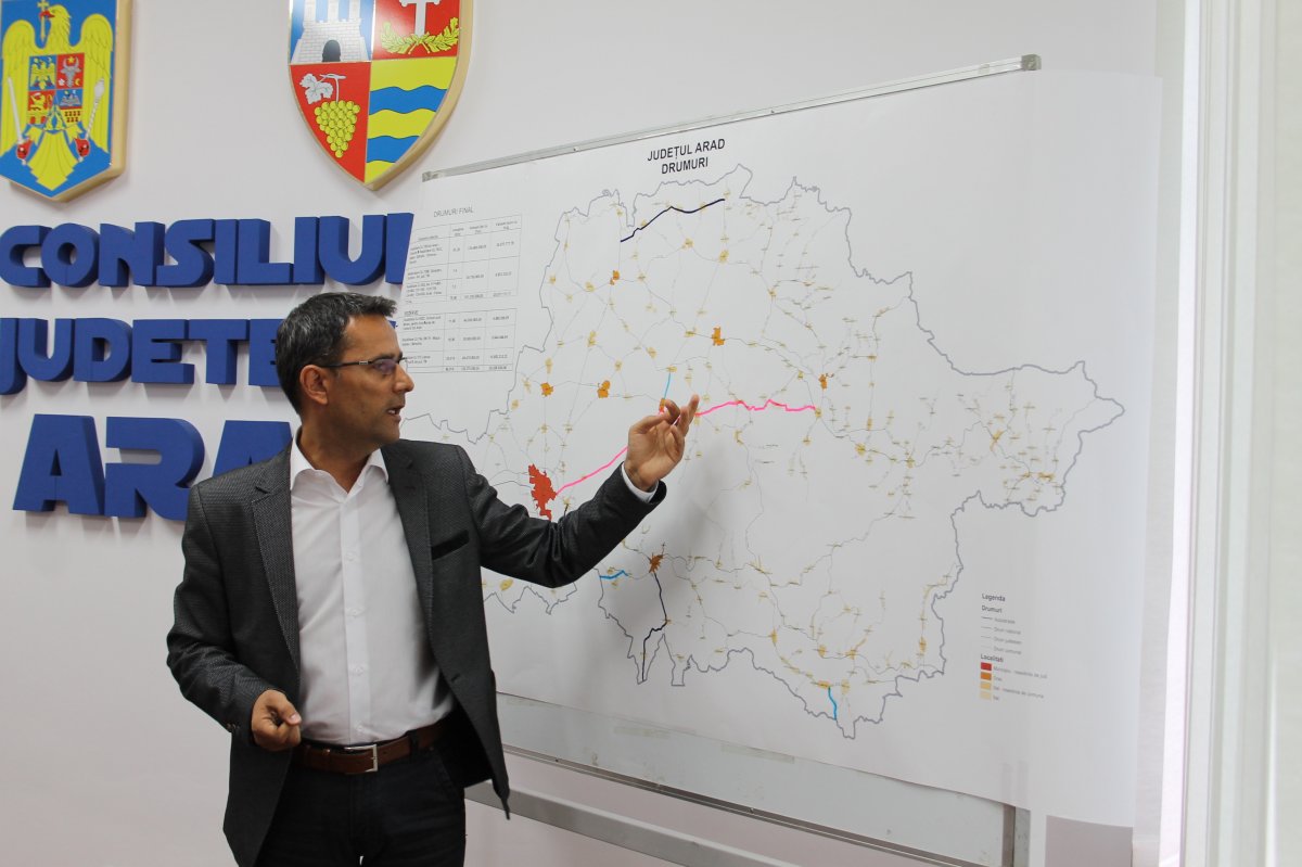 Reabilitarea drumului Arad-Șiria-Pâncota se extinde până la Buteni, cu bani europeni