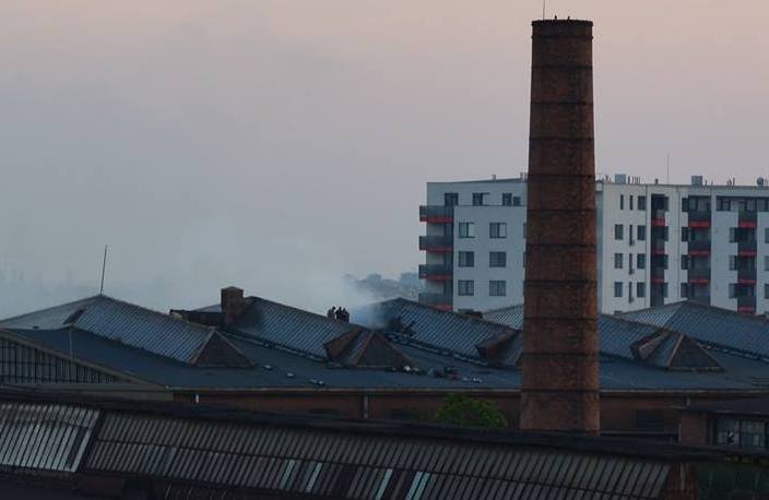 Incendiu la fosta Astra Vagoane Arad