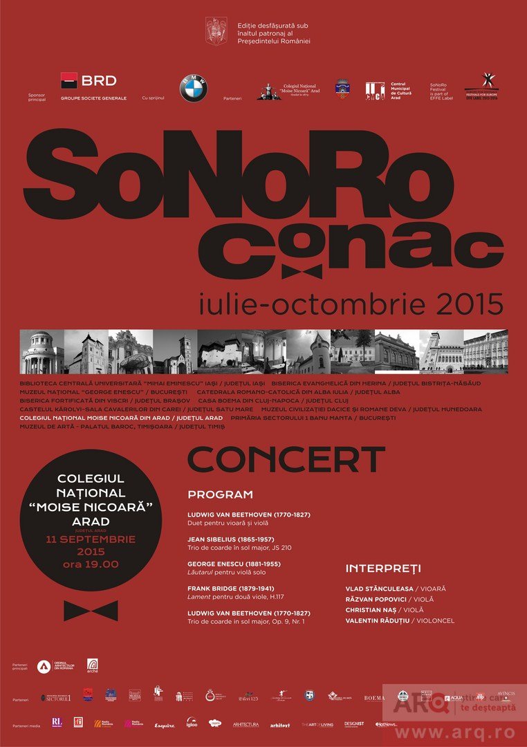 Concert SoNoRo Conac la Colegiul Național Moise Nicoară