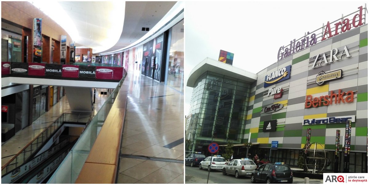 Galleria Arad, pe butuci. S-a închis și Cinema City