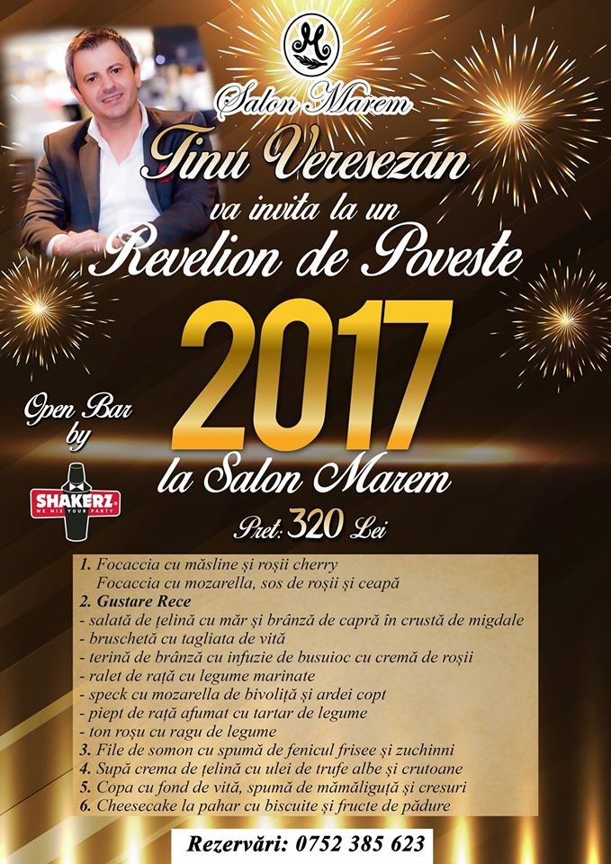 Revelion de poveste la Salon Marem cu Tinu Vereșezan!