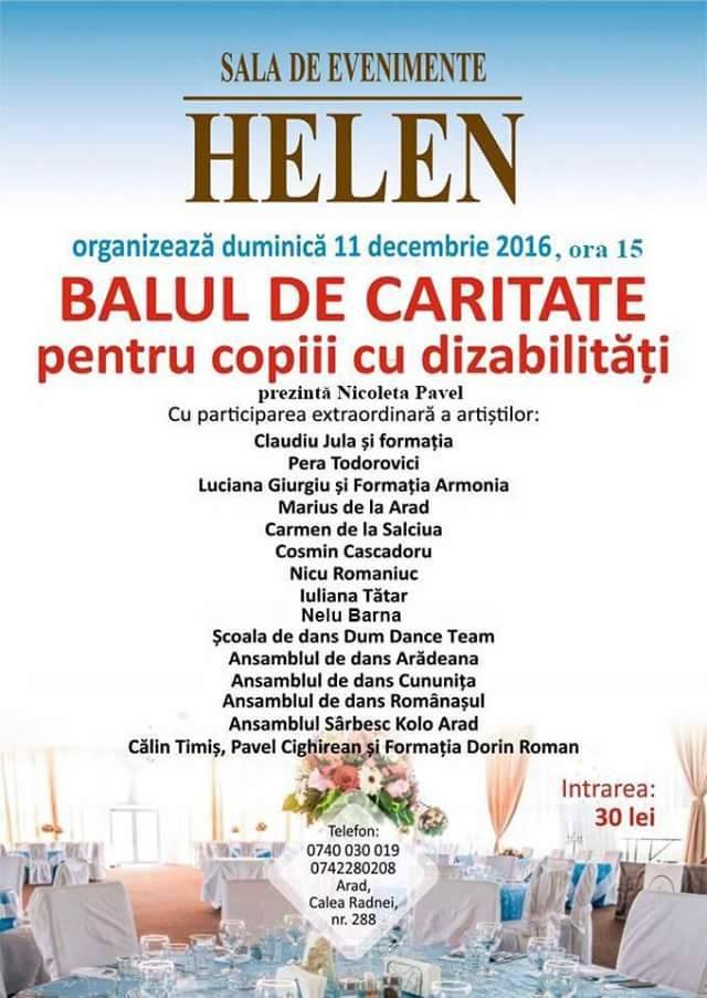 Bal de caritate la HELEN