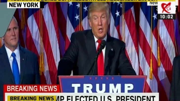 Donald Trump, discursul VICTORIEI în alegerile din SUA - 