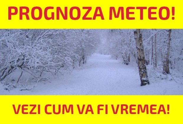 PROGNOZA IERNII: Vreme rece, ninsori consistente, ger pătrunzător