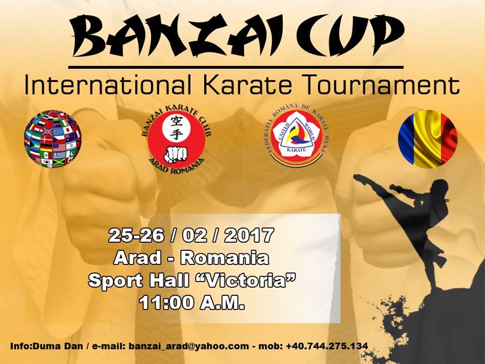 Cupa Banzai - eveniment de marcă al sportului arădean