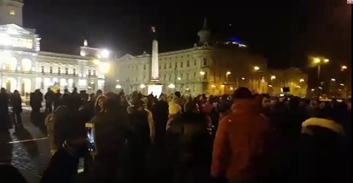Repulsie față de PSD la Arad! (VIDEO)