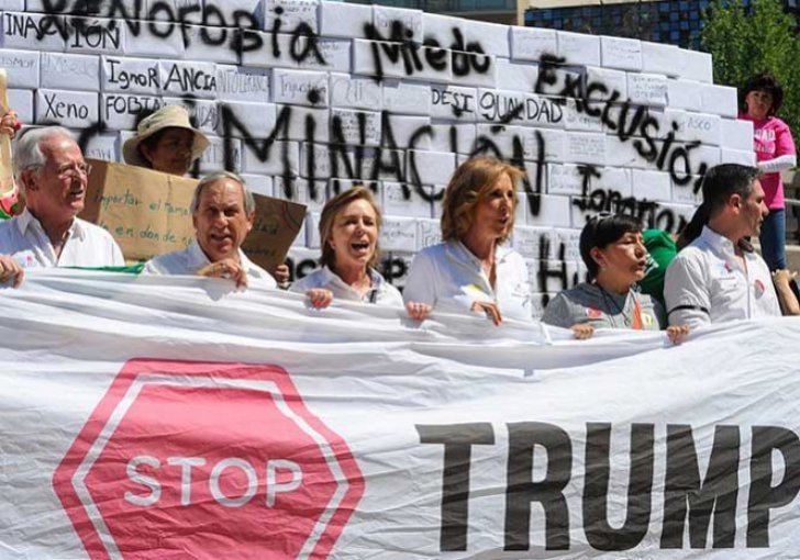 Proteste masive în Mexic împotriva lui Donald Trump