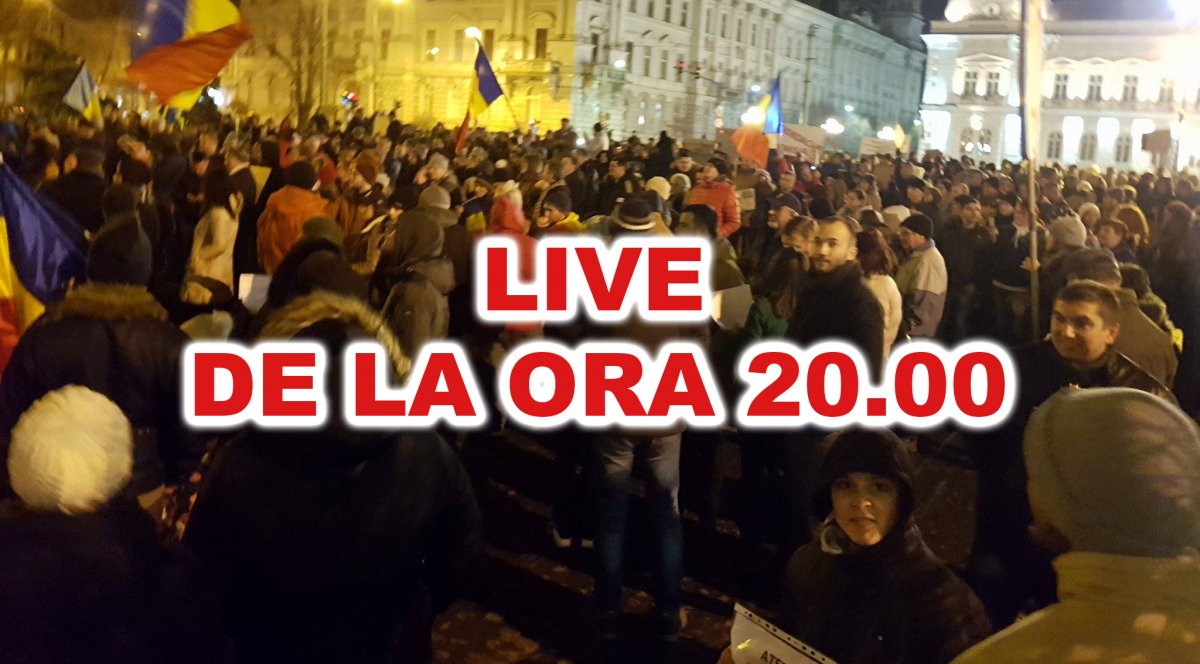 De la ora 20:00 ARQ transmite LIVE protestul din Arad! FII PE FAZĂ!