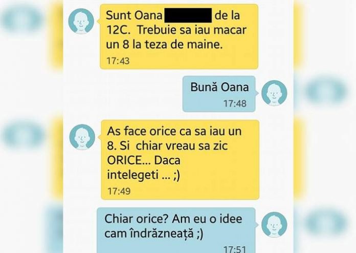 Mesajul GENIAL dat de profesor, elevei care era dispusă să facă ORICE pentru o notă mare