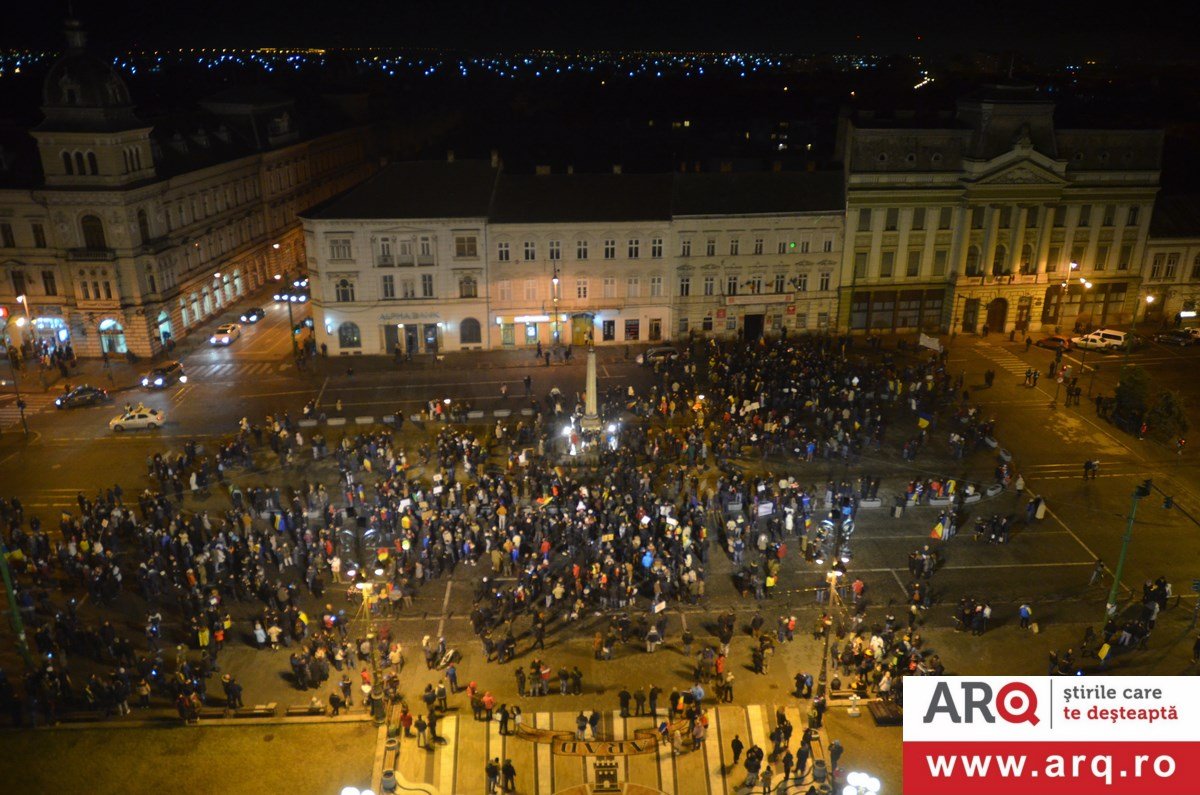 A ȘASEA ZI DE PROTESTE ÎN ARAD! (FOTO/VIDEO)