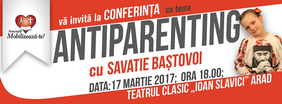 ANTIPARENTING, cu Savatie Baștovoi la teatrul arădean