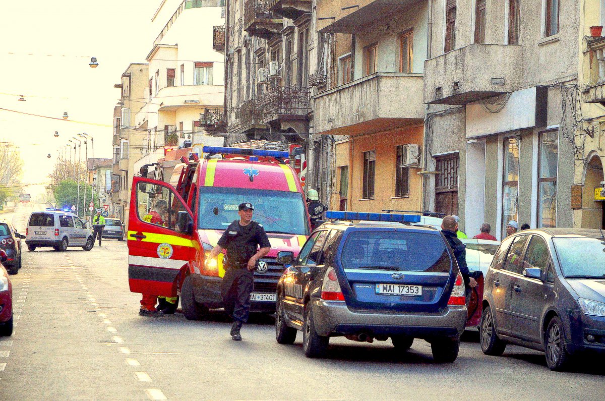 Incendiu pe str. Nicolae Bălcescu