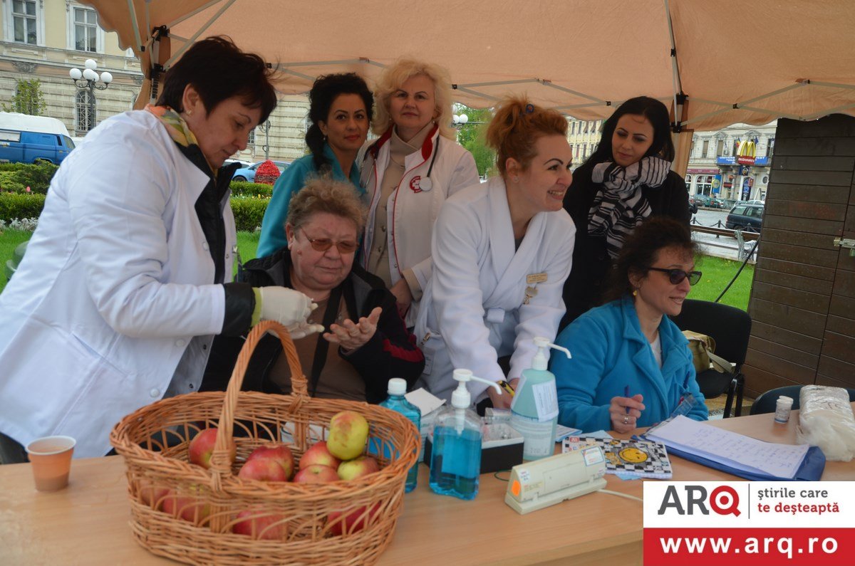 Spitalul Clinic Județean de Urgență Arad a sărbătorit Ziua Mondială a Sănătății prin acțiuni de prevenție, în mijlocul arădenilor