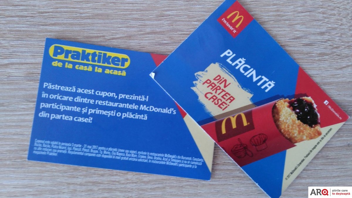 SCANDAL cu plăcinte la Arad. O campanie Praktiker + McDonald's stârnește nemulțumiri