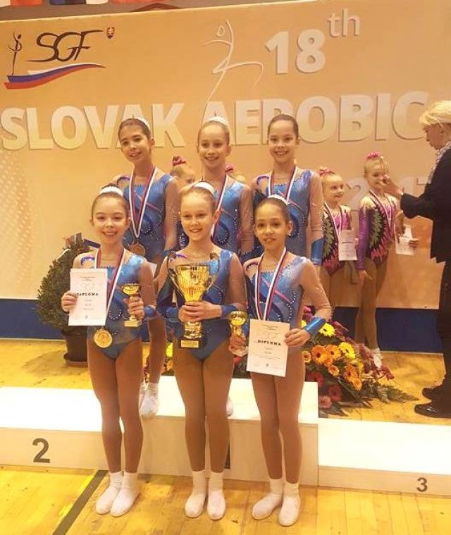Gimnastica aerobică a CSM Arad, pe podium în Slovacia