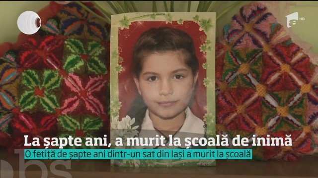 Ioana avea doar 7 ani. A murit în faţa colegilor, în timpul orei: „Ioana s-a băgat sub bancă…”