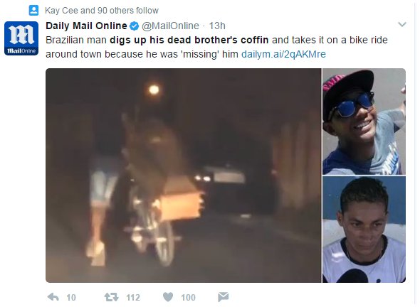 Un bărbat a fost filmat în timp ce mergea cu un sicriu pe bicicletă. Ce a declarat când a fost arestat