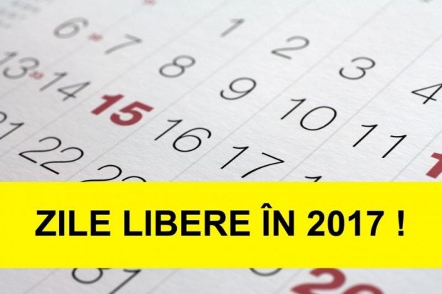 ZILE LIBERE 2017: Când urmează o nouă minivacanţă pentru români