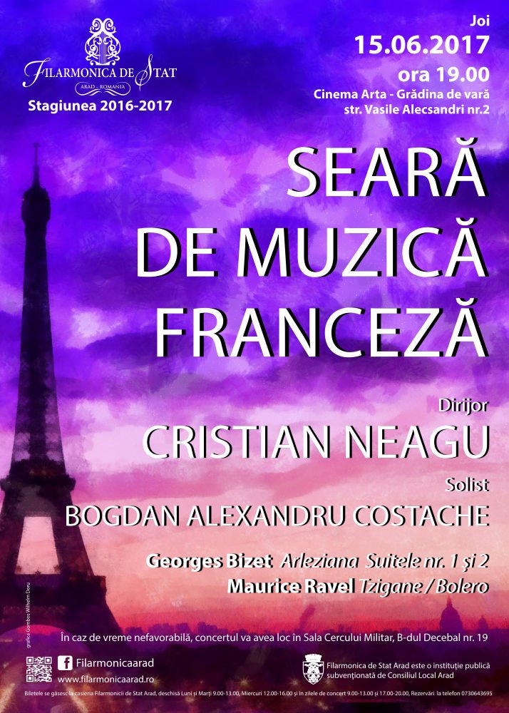 SEARĂ DE MUZICĂ FRANCEZĂ la Cinematograful Arta - Grădina de vară