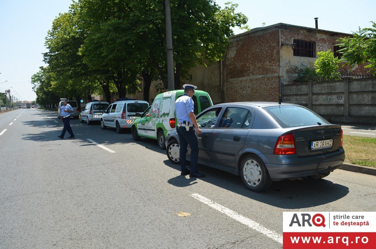 Polițiștii rutieri în acțiune