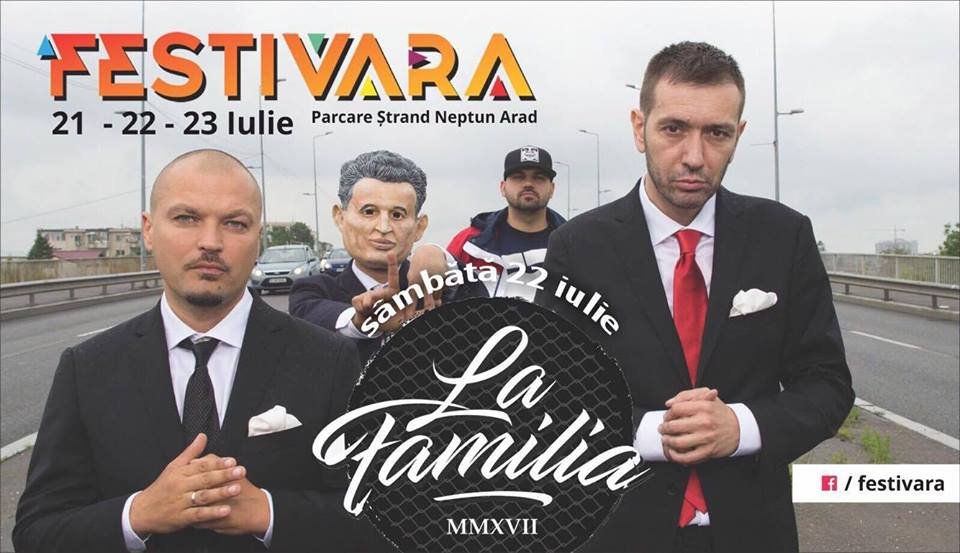 La Familia concertează sâmbătă, 22 iulie, la Festivara din Arad