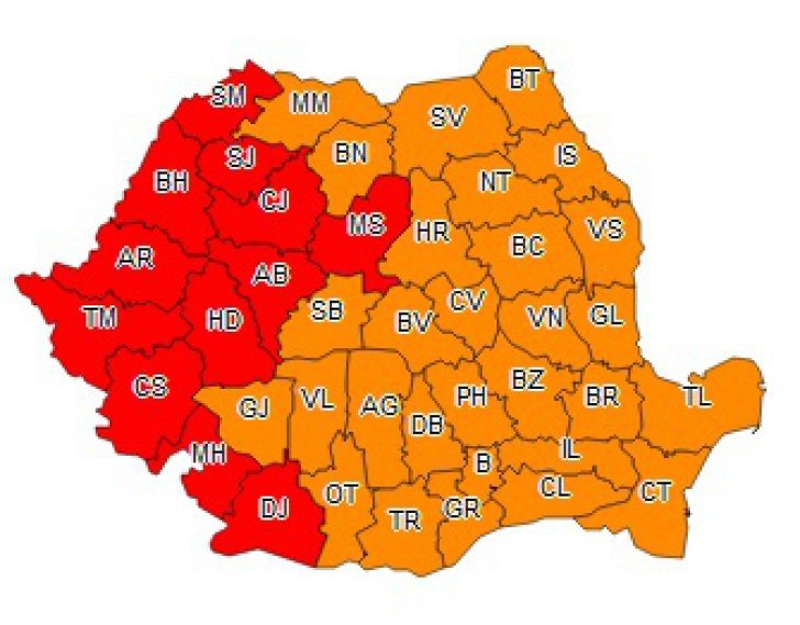 Meteorologii au emis COD ROȘU DE CANICULĂ