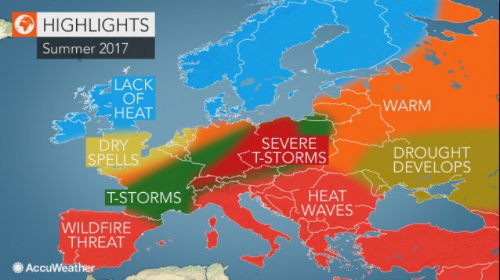 Val saharian de căldură peste Europa. Cod ROȘU de caniculă în nouă țări europene