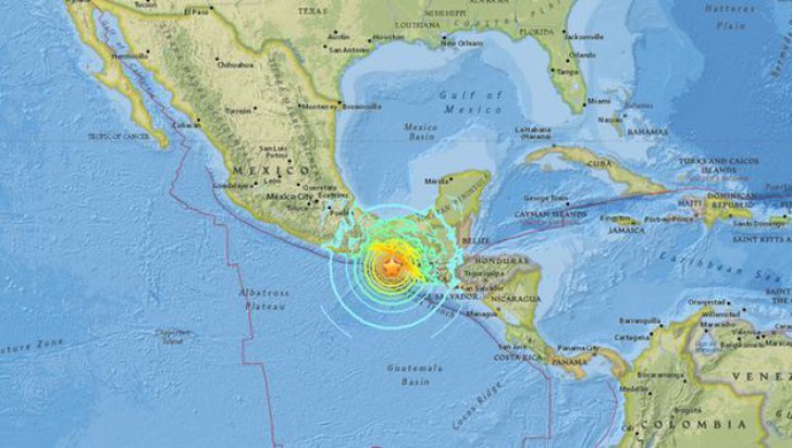 Cutremur cu magnitudinea 8,1 în Mexic. Alertă de TSUNAMI pentru 8 țări