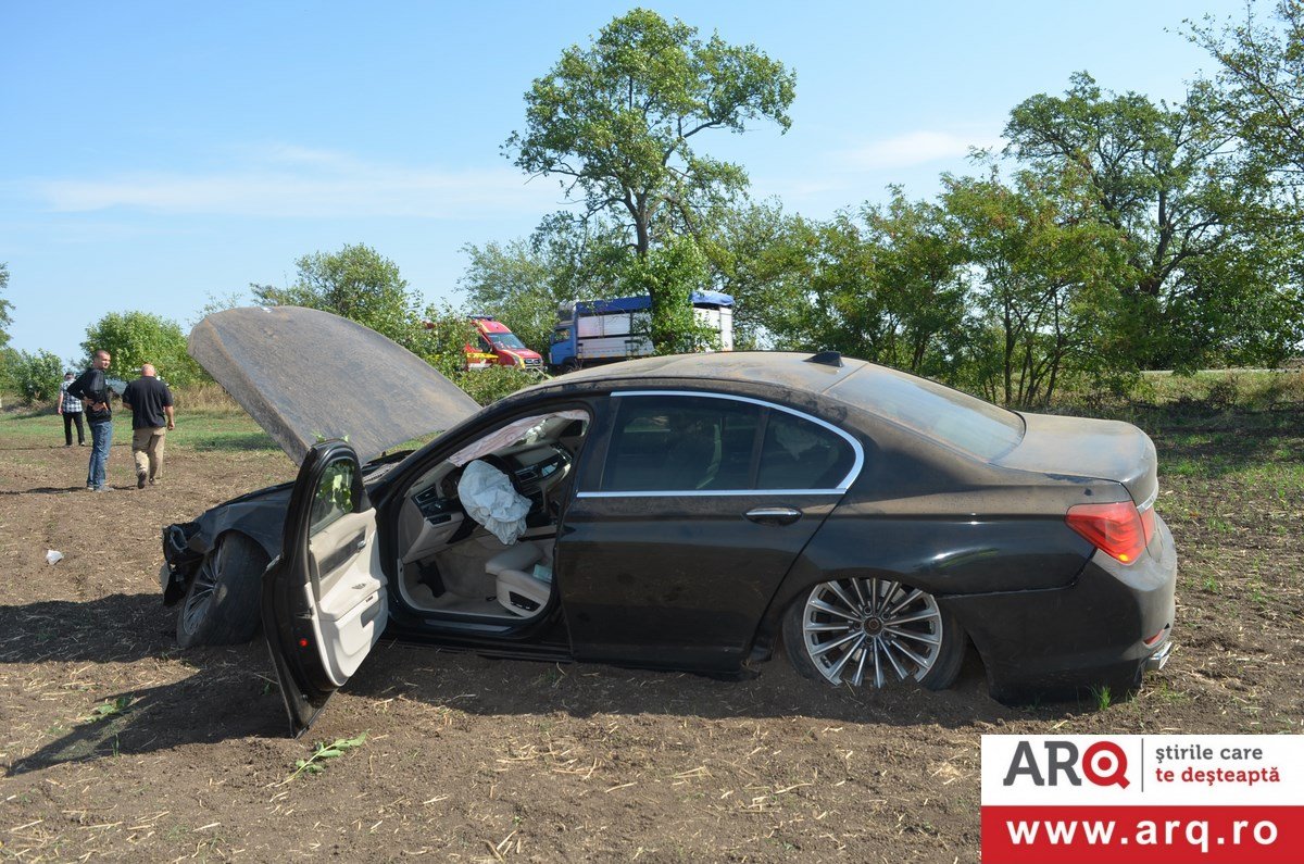 Accident lângă Arad, cu un BMW, ce