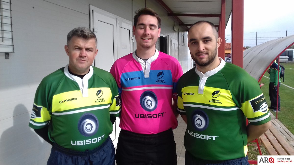 Meciul de rugby Universitatea A Vlaicu Arad-Gloria Buzău a fost oficiat de un arbitru galez