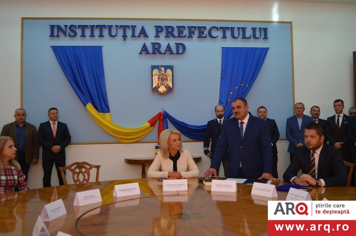 Ceremonie învestire subprefect – Prefectura Județului Arad