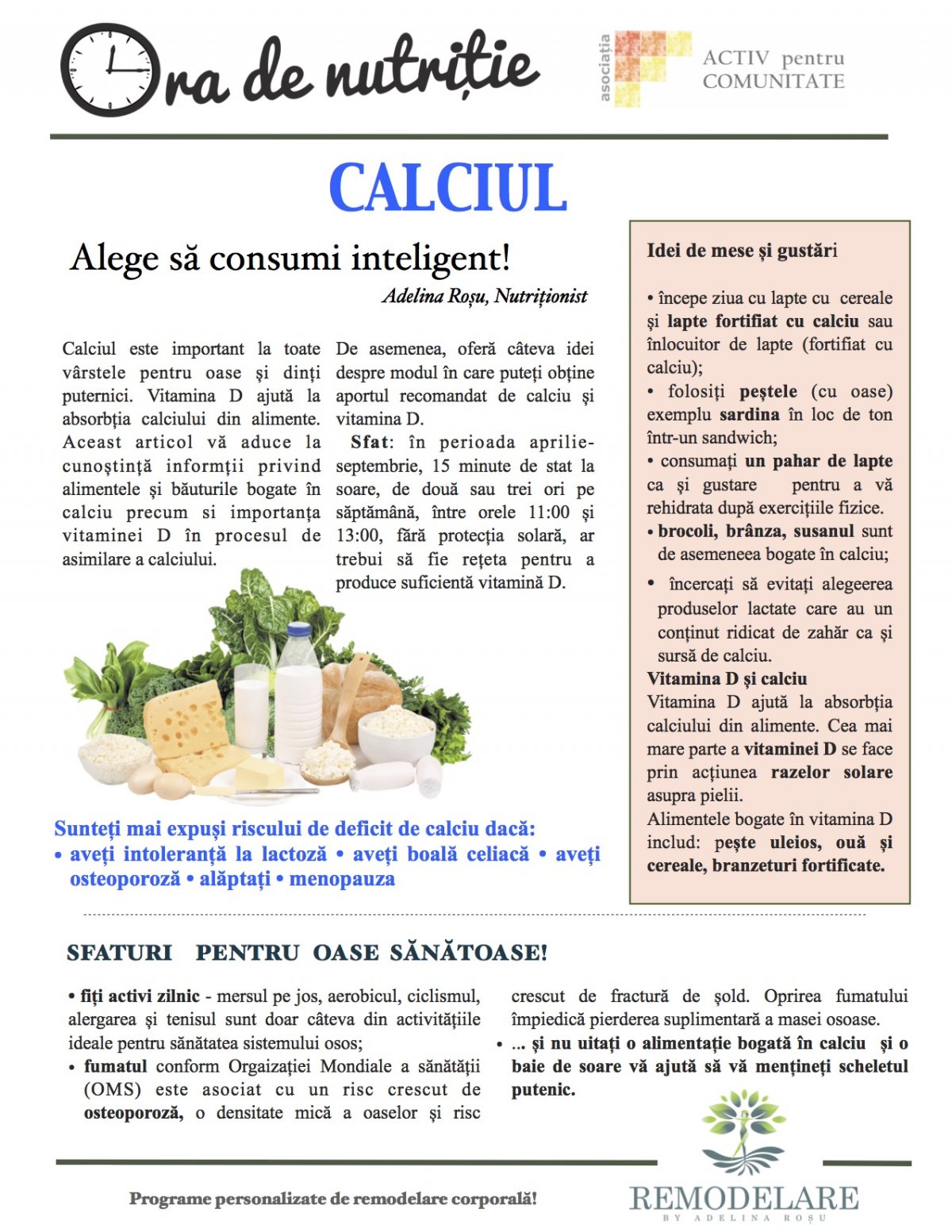 CALCIUL - Alege să consumi inteligent!