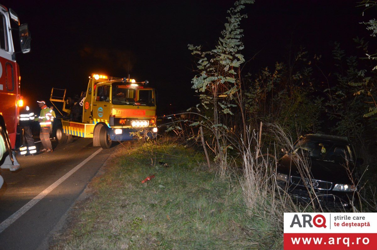 Accident grav, cu OPEL contra tractor lângă Șofronea