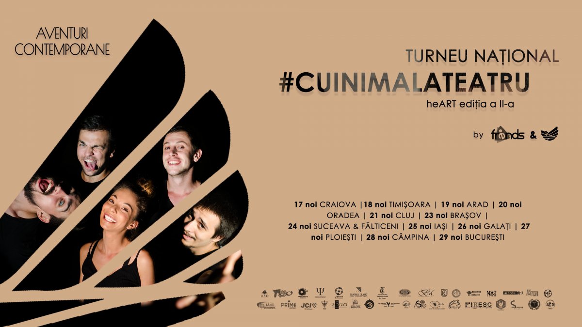 Turneul Național „Cu inima la teatru” – heART, ajuns la a doua ediție, vine în orașul tău!