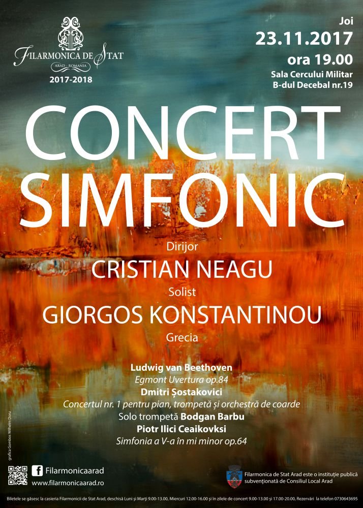 Concert simfonic Dirijor Cristian Neagu Solist Giorgos Konstantinou Grecia