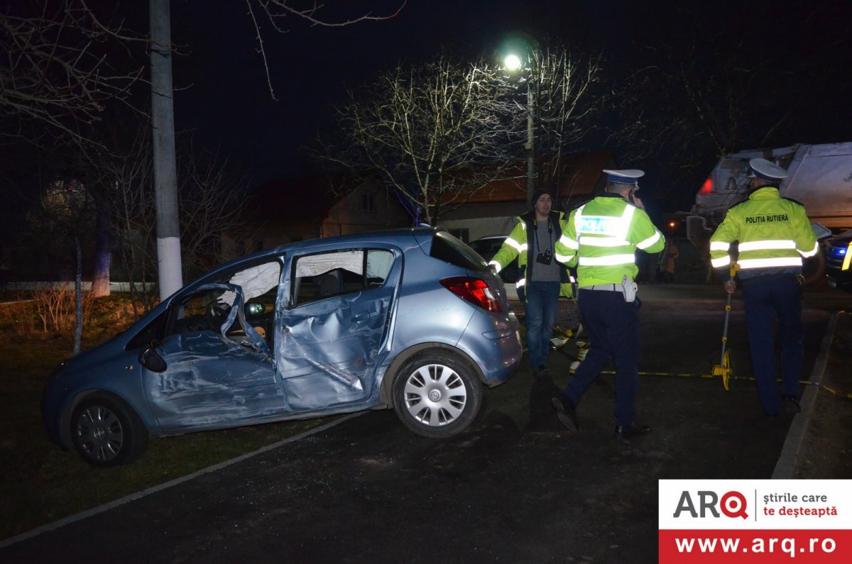 Accident cu Opel contra cisternă (plină cu motorină) pe Calea 6 Vânători