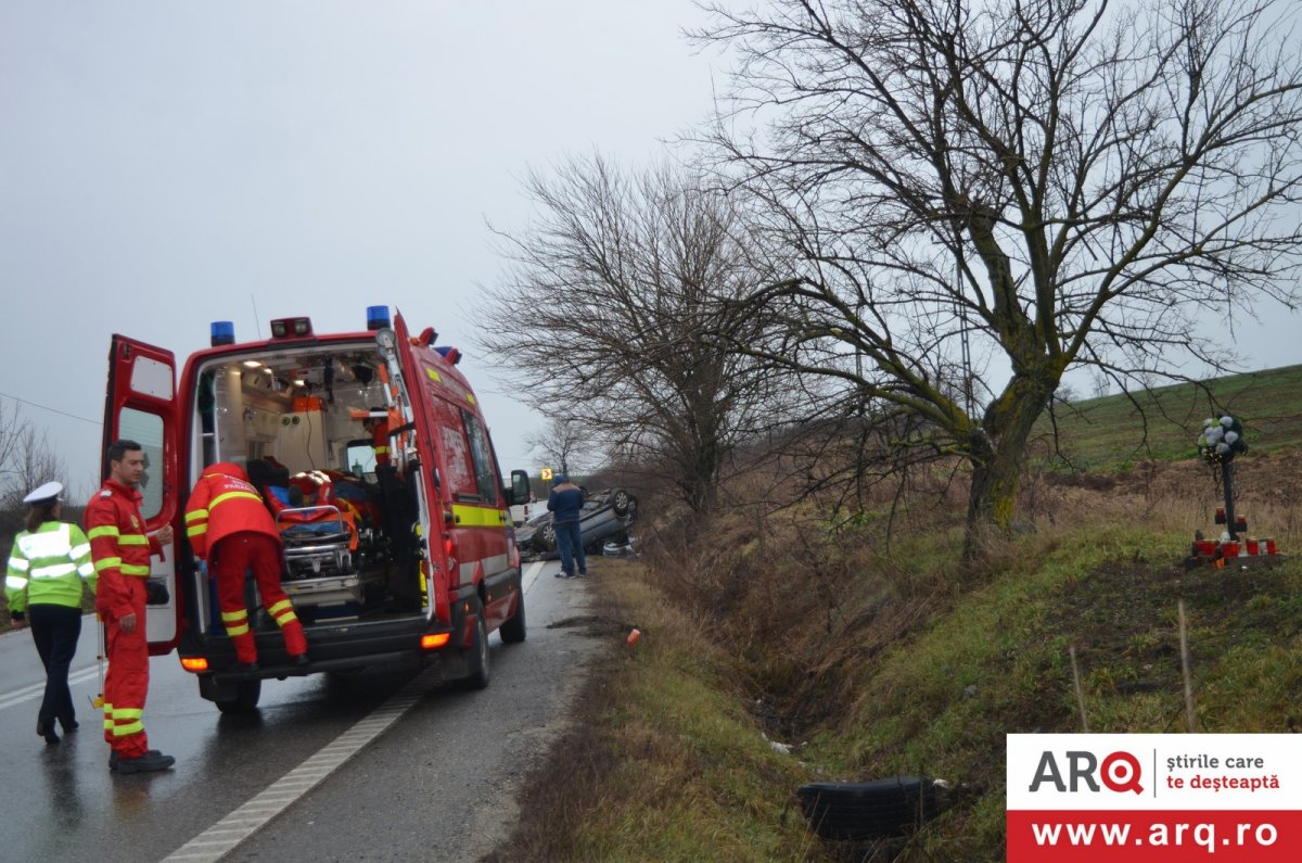 Accident cu trei victime în CURBA MORȚII dintre Vinga și Șagu