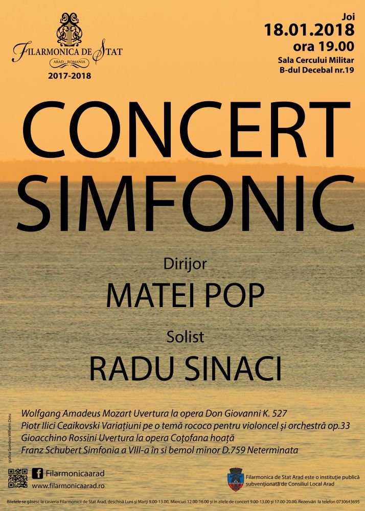 Concert simfonic la Sala Cercului Militar