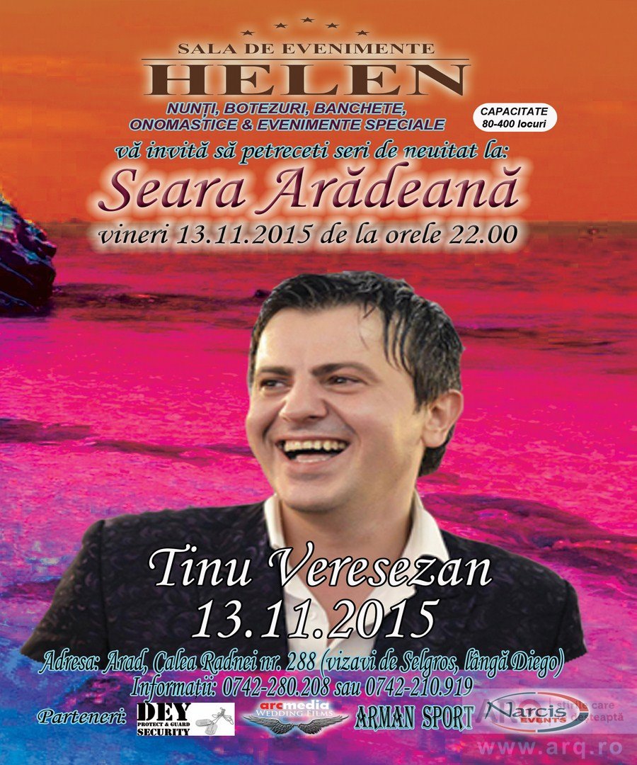 Vineri seara cu TINU VEREŞEZAN la HELEN